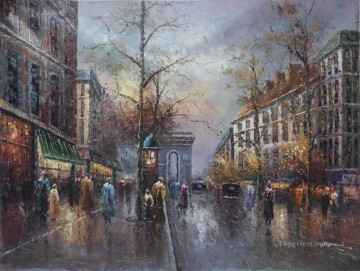 Paris Painting - st055D impressionism Paris scenes